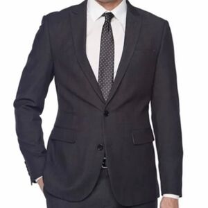 JF J.FERRAR Slim Fit Ultra Comfort Suit Blazer in Micro Dot Black